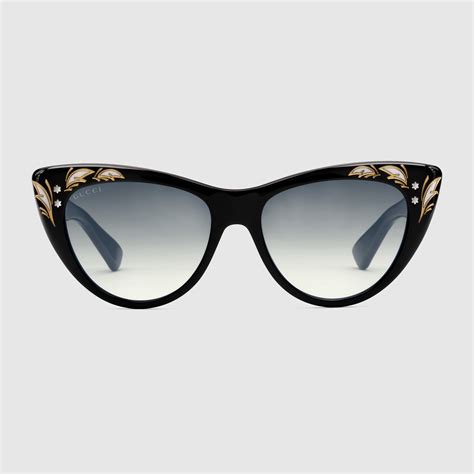 gucci 49mm cateye optical glasses|Gucci oversized cat eye sunglasses.